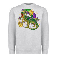 Heather Grey mardi gras tree rex Heavyweight Sweatshirt - MaliasSmallBusiness