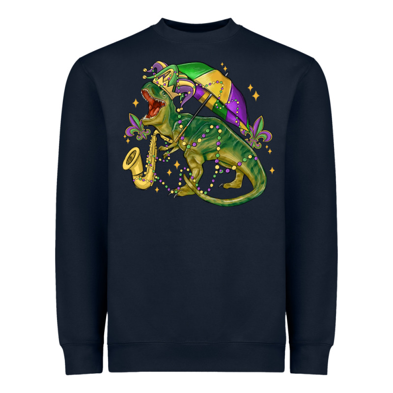 Mardi Gras Tree Rex Heavyweight Sweatshirt by MaliasSmallBusiness | Teevron