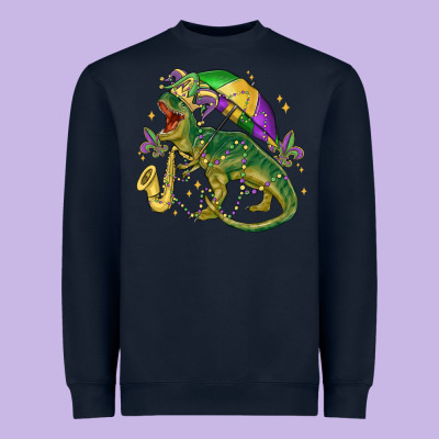 Mardi Gras Tree Rex Heavyweight Sweatshirt Designed By Maliassmallbusiness