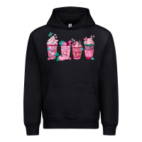 Black Breast Cancer Coffee Cups Urban Hoodie - FaDigitalArtStudio