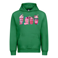 Emerald Breast Cancer Coffee Cups Urban Hoodie - FaDigitalArtStudio