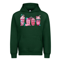 Forest Green Breast Cancer Coffee Cups Urban Hoodie - FaDigitalArtStudio