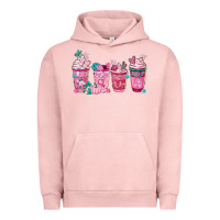 Pigment Salmon Breast Cancer Coffee Cups Urban Hoodie - FaDigitalArtStudio