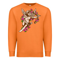 Carrot Cupid with rose Valentine's Day Premium Sweatshirt - HowdyJamesFarm