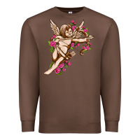 Chestnut Cupid with rose Valentine's Day Premium Sweatshirt - HowdyJamesFarm