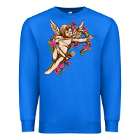 True Royal Cupid with rose Valentine's Day Premium Sweatshirt - HowdyJamesFarm