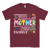 Burgundy retro mother Classic Tee - JahusDesignShop