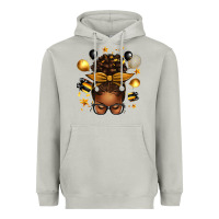 Moon Dust new year's eve afro messy bun Heavyweight Hoodie - texasbilliewilder
