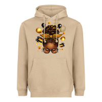 Mushroom new year's eve afro messy bun Heavyweight Hoodie - texasbilliewilder