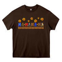 Chocolate Brown usa mama libbey cup Heavy Core Tee - HRA Design Shop