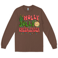 Chestnut holly jolly cheerleader Long Sleeve Tee - MaliasSmallBusiness