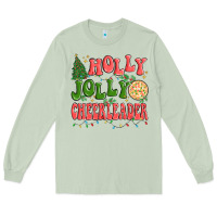 Matcha holly jolly cheerleader Long Sleeve Tee - MaliasSmallBusiness