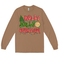 Toasted Coconut holly jolly cheerleader Long Sleeve Tee - MaliasSmallBusiness