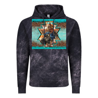 Cloud Black western rodeo bullfighter Aztec leopard turquoise Vintage Hoodie - BarkalooDesign