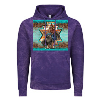 Cloud Purple western rodeo bullfighter Aztec leopard turquoise Vintage Hoodie - BarkalooDesign