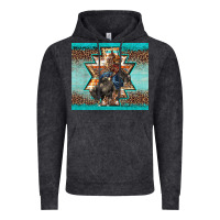 Vintage Black western rodeo bullfighter Aztec leopard turquoise Vintage Hoodie - BarkalooDesign