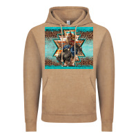 Vintage Coffee western rodeo bullfighter Aztec leopard turquoise Vintage Hoodie - BarkalooDesign