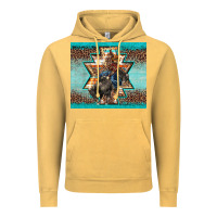 Vintage Mustard western rodeo bullfighter Aztec leopard turquoise Vintage Hoodie - BarkalooDesign