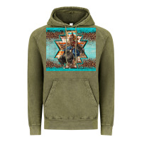 Vintage Olive western rodeo bullfighter Aztec leopard turquoise Vintage Hoodie - BarkalooDesign