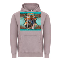 Vintage Zinc western rodeo bullfighter Aztec leopard turquoise Vintage Hoodie - BarkalooDesign