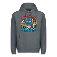 Rock American honey smiley Premium Hoodie - HowdyJamesFarm