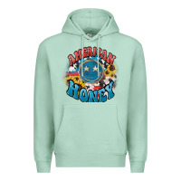 Seafoam American honey smiley Premium Hoodie - HowdyJamesFarm