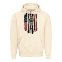 Sandshell statue of liberty torch Zipper Hoodie - BarkalooDesign
