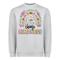 Heather Grey choose kindness Heavyweight Sweatshirt - MaliasSmallBusiness