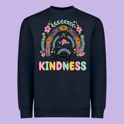 Choose Kindness Heavyweight Sweatshirt Designed By Maliassmallbusiness