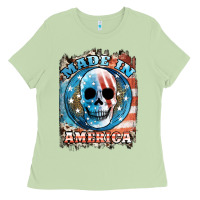 Matcha made in america skull Ladies Tee - JahusDesignShop