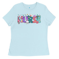 Baby Blue Easter Nurse Easter Day Ladies Tee - Neo Western