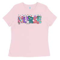 Bubblegum Pink Easter Nurse Easter Day Ladies Tee - Neo Western