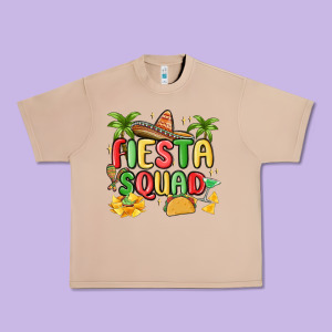 Fiesta Squad Urban Heavy Tee Designed By Maliassmallbusiness