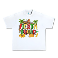 White fiesta squad Urban Heavy Tee - MaliasSmallBusiness