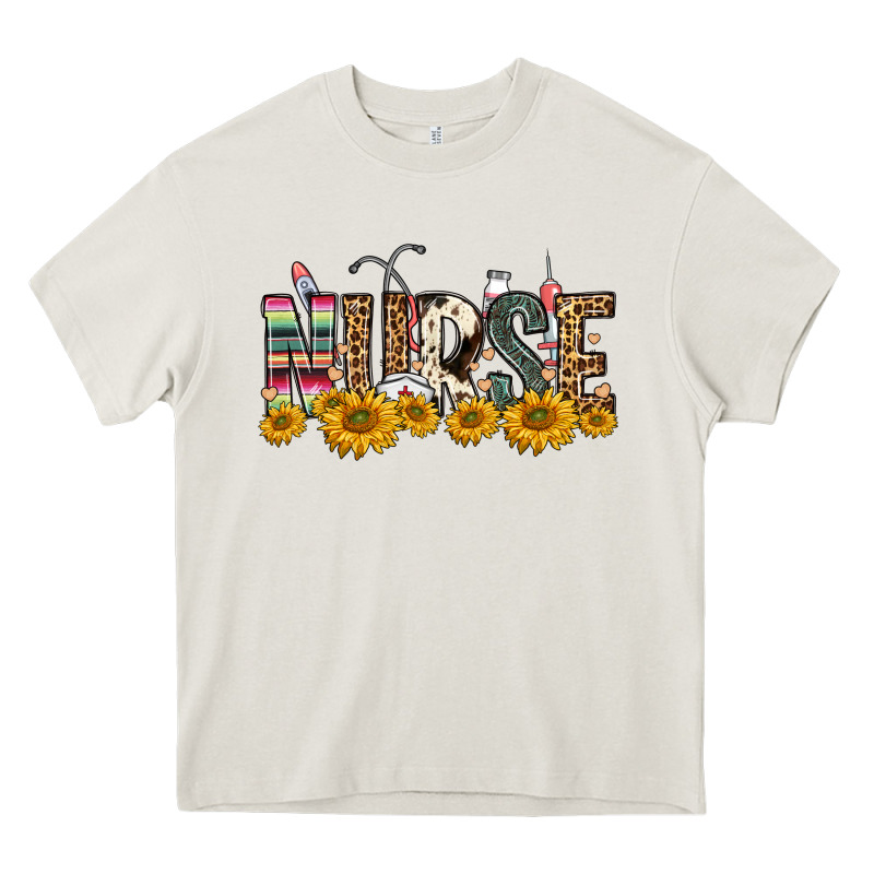Nurse Sunflower Heavy Core Tee by FaDigitalArtStudio | Teevron