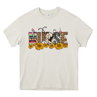 Cream nurse sunflower Heavy Core Tee - FaDigitalArtStudio