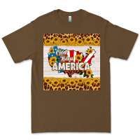 Cacao god bless america square coaster Premium Tee - HRA Design Shop