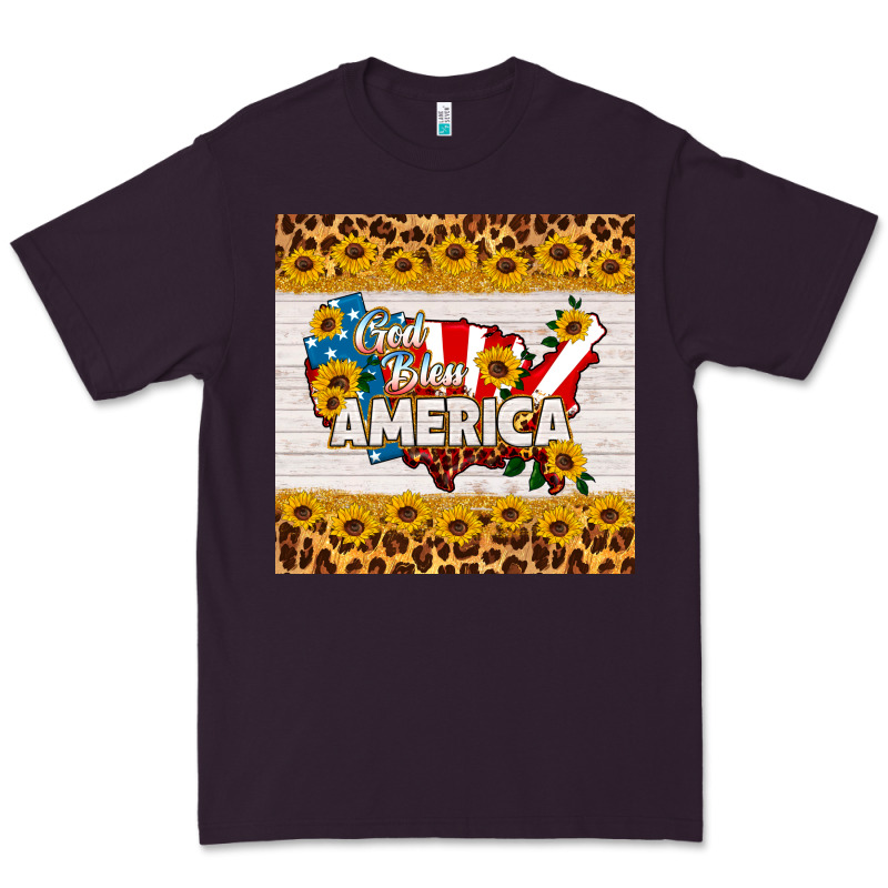 God Bless America Square Coaster Premium Tee by HRA Design Shop | Teevron