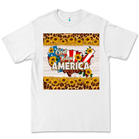 White god bless america square coaster Premium Tee - HRA Design Shop