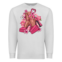 Dove Grey Cancer high heels Cancer Awareness Premium Sweatshirt - HowdyJamesFarm