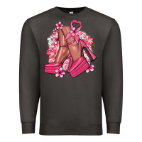 Smoke Cancer high heels Cancer Awareness Premium Sweatshirt - HowdyJamesFarm