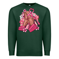 Sports Green Cancer high heels Cancer Awareness Premium Sweatshirt - HowdyJamesFarm