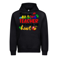 Black Being an au some teacher is a work of the heart Urban Hoodie - FaDigitalArtStudio