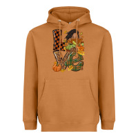 Meerkat Love Fall with afro woman Heavyweight Hoodie - NancyCooperArtShop