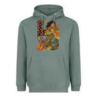 Sage Love Fall with afro woman Heavyweight Hoodie - NancyCooperArtShop