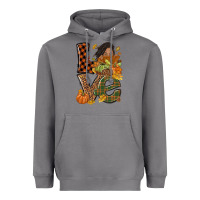 Storm Love Fall with afro woman Heavyweight Hoodie - NancyCooperArtShop