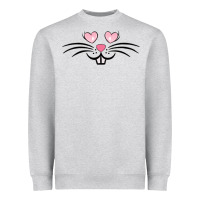 Bunny Face Easter Heavyweight Sweatshirt | Teevron