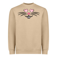Mushroom bunny face easter Heavyweight Sweatshirt - MaliasSmallBusiness