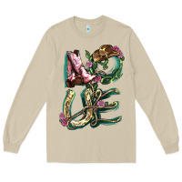 Mushroom love boots horseshoe cowboy Long Sleeve Tee - NancyCooperArtShop