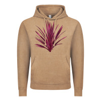 Vintage Coffee Pink Cordyline Vintage Hoodie - LillyAllenDesigns